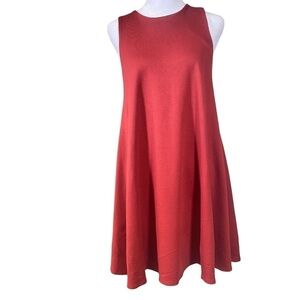 Altar'd State women's M swing  mini dress red rust color sleeveless keyhole back